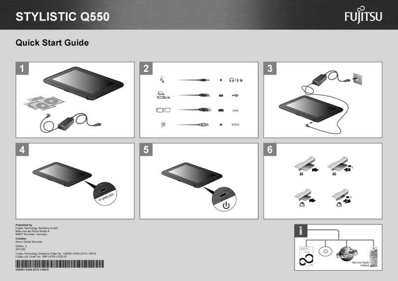 Fujitsu LifeBook Stylistic Q550 User manual