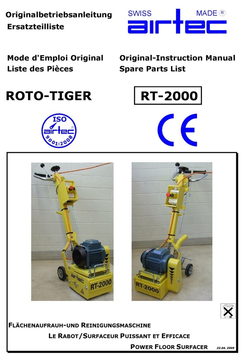 Air TEc ROTO-TIGER RT-2000 Original-Instruction Manual and Spare Parts List