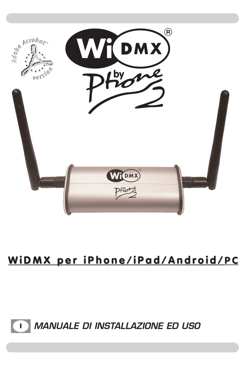Codem Music WiDMX by phone 2 User manual