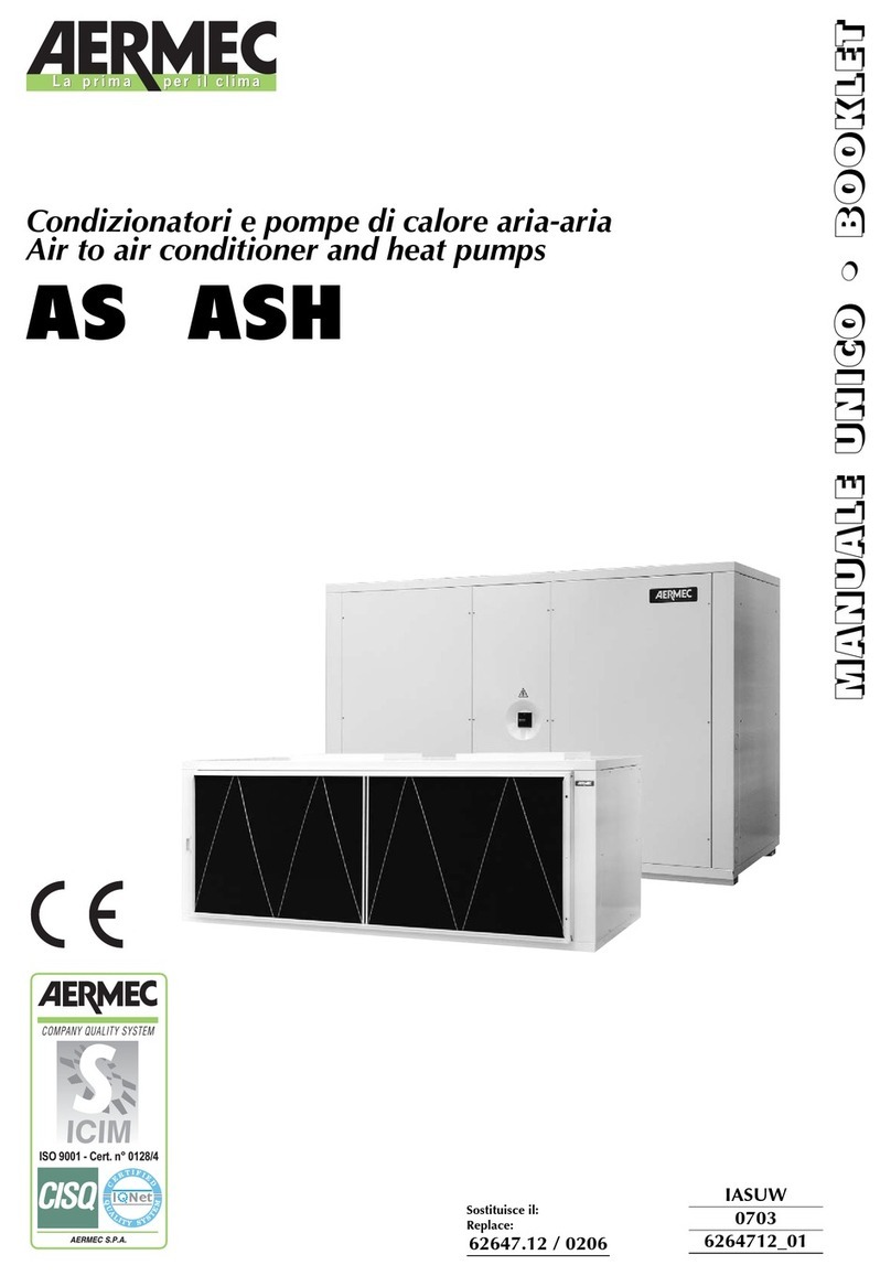 AERMEC AS Series Installation and operation manual
