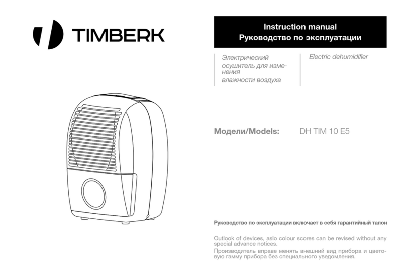 Timberk DH TIM 10 E5 instruction manual