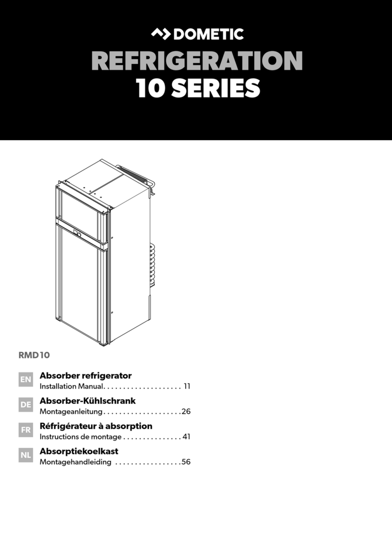 Dometic REFRIGERATION 10-Series installation manual