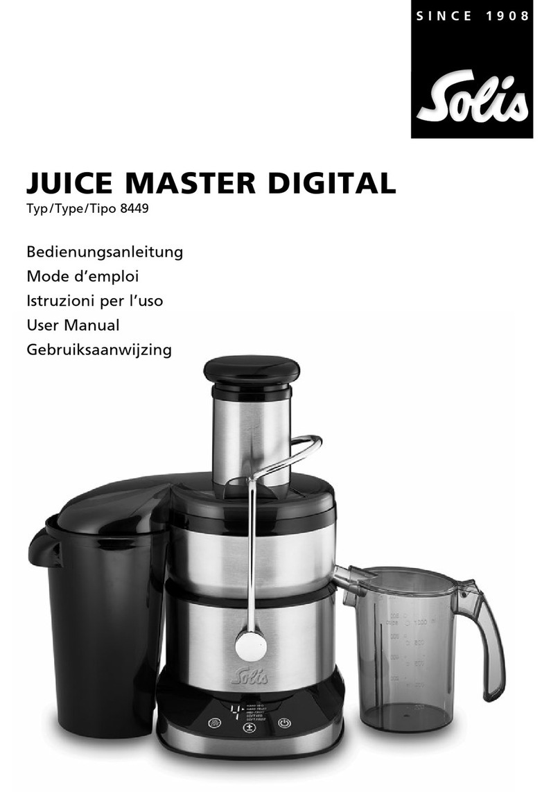 SOLIS JUICE MASTER DIGITAL 8449 User manual