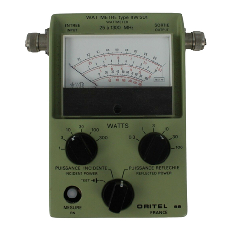 Chauvin Arnoux ORITEL RW 501 user manual