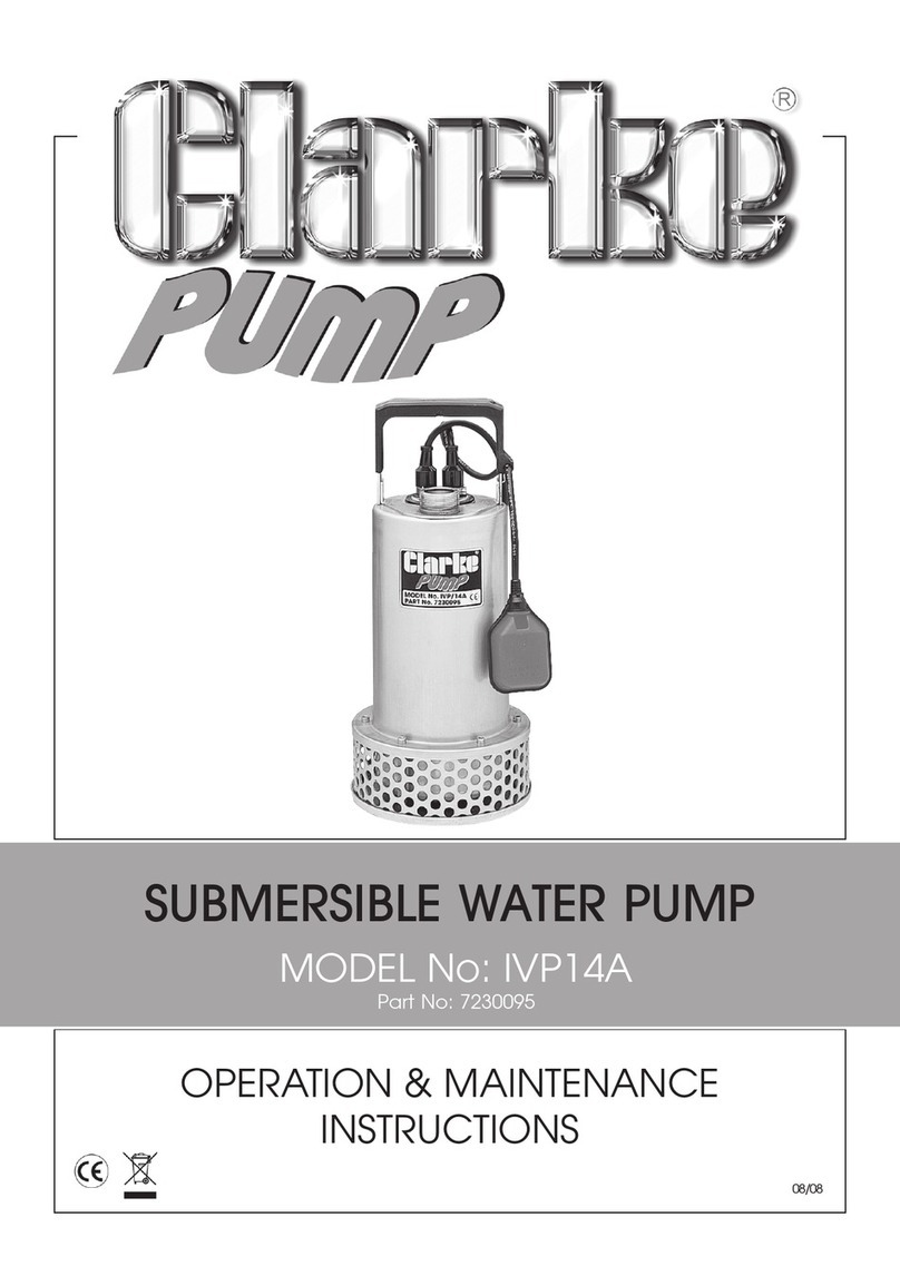 Clarke IVP14A Operation & maintenance instructions