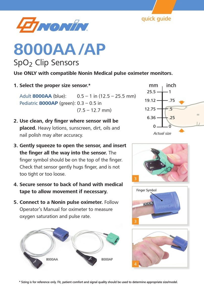 Nonin 8000AA User manual Nonin 8000AA User manual