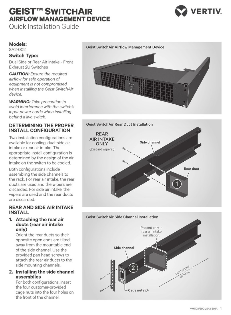 Vertiv GEIST SwitchAir SA2-002 User manual