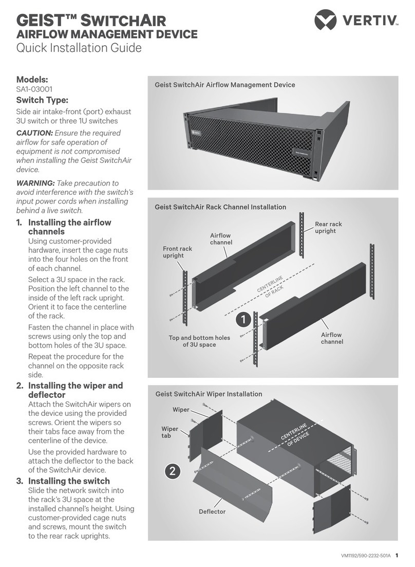 Vertiv GEIST SwitchAir SA1-03001 User manual