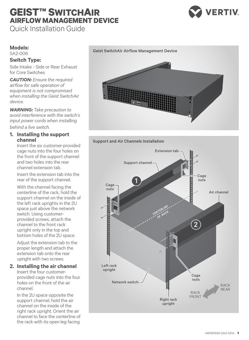 Vertiv GEIST SwitchAir SA2-006 User manual