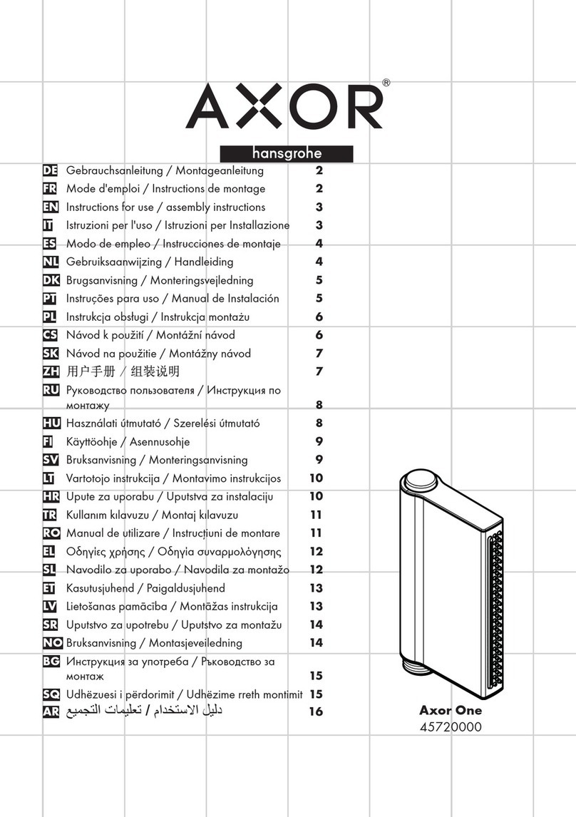 Hans Grohe Axor One 45720000 Manual Hans Grohe Axor One 45720000 Manual