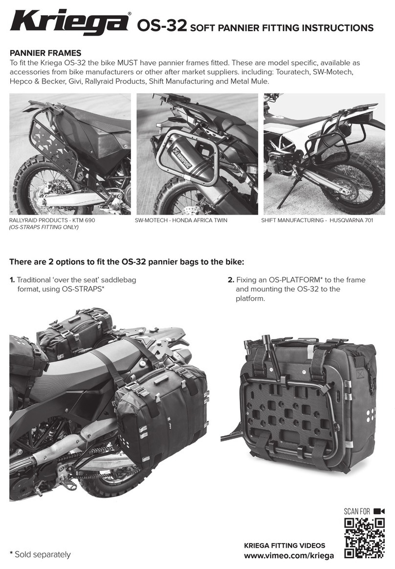Kriega OS-32 Fitting instructions