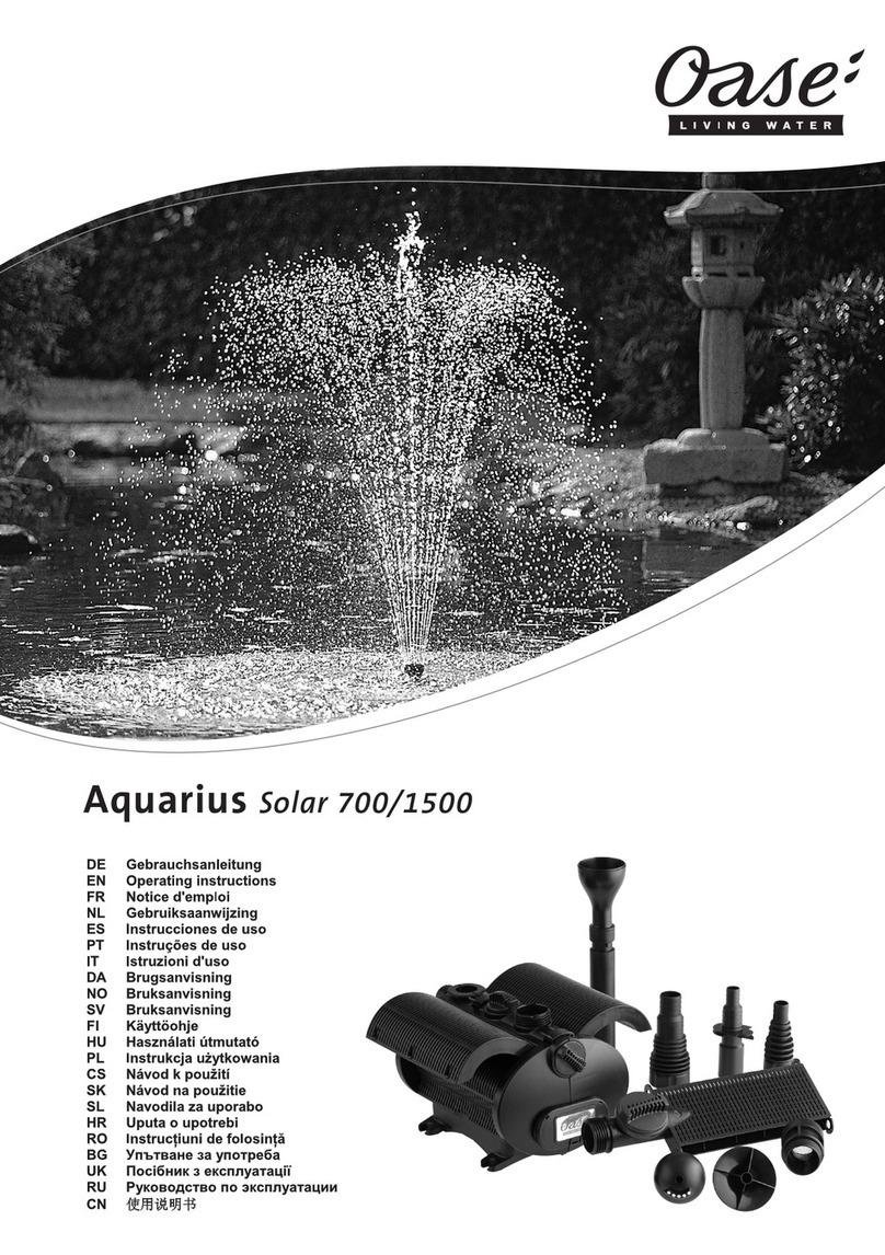 Oase Aquarius Solar 700 User manual