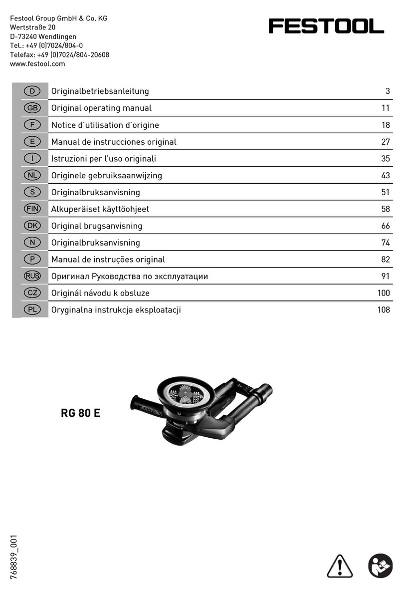 Festool RG 80 E User manual