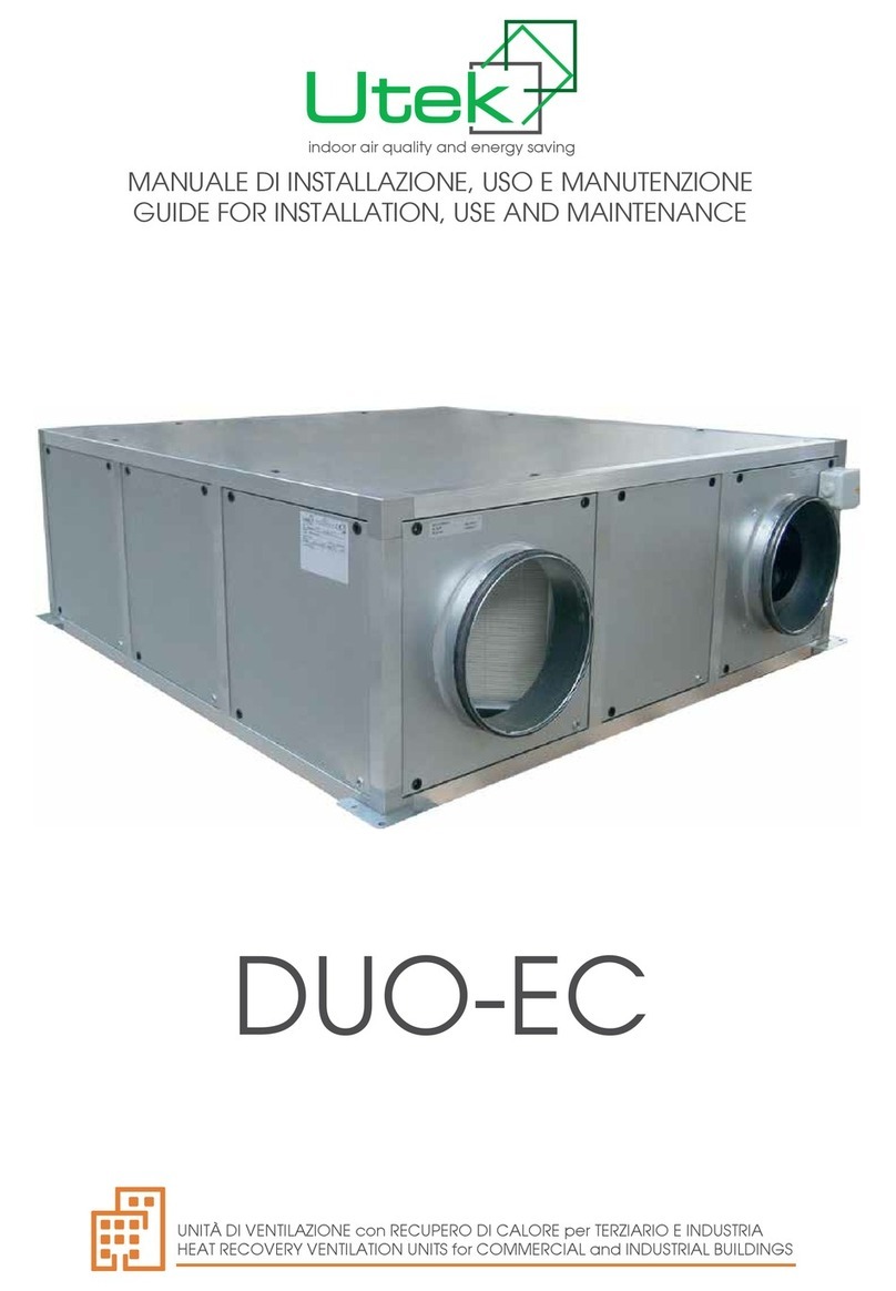 UTEK DUO-EC Series Installation and operating instructions