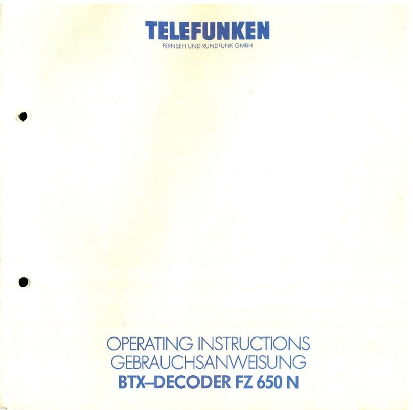 Telefunken FZ 650 N operating instructions