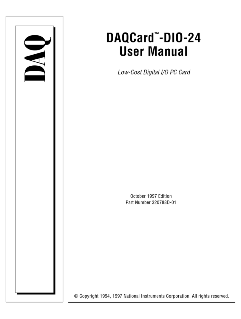 National Instruments DAQCard-DIO-24 User manual