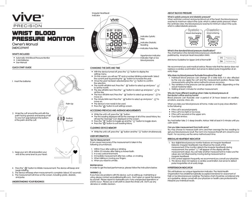 Vive DMD1029WHT User manual