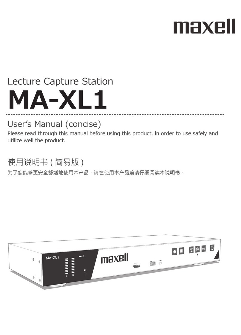 Maxell MA-XL1 user manual