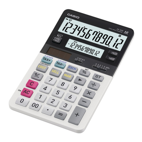 Casio DV-220 User manual