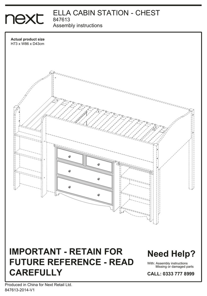 Next ELLA CABIN STATION 847613 User manual Next ELLA CABIN STATION 847613 User manual