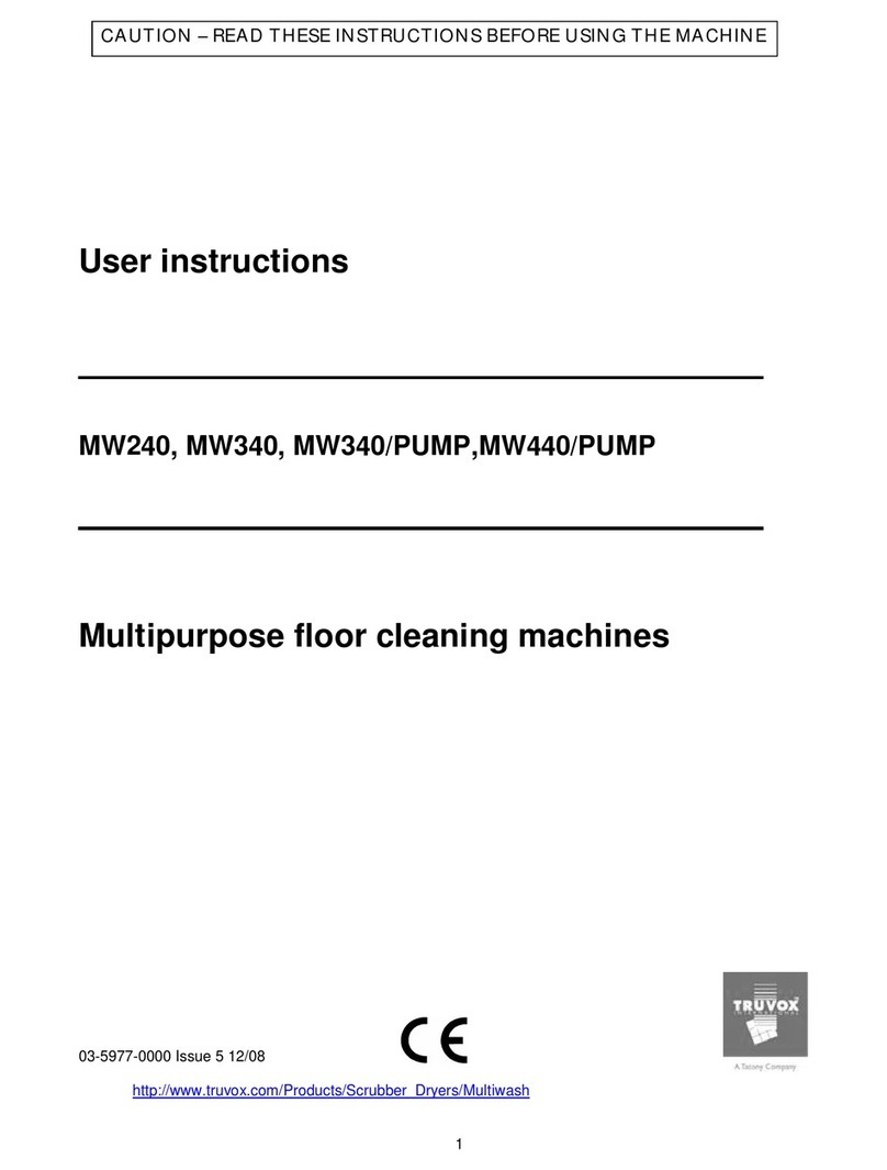 Truvox Multiwash MW 340 User manual Truvox Multiwash MW 340 User manual