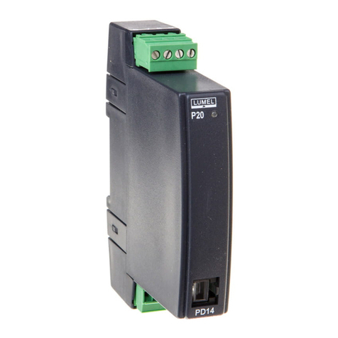 Lumel P20H Series User manual