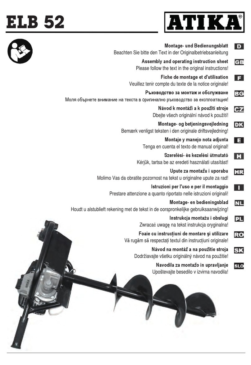 ATIKA ELB 52 Assembly and operating  instruction sheet