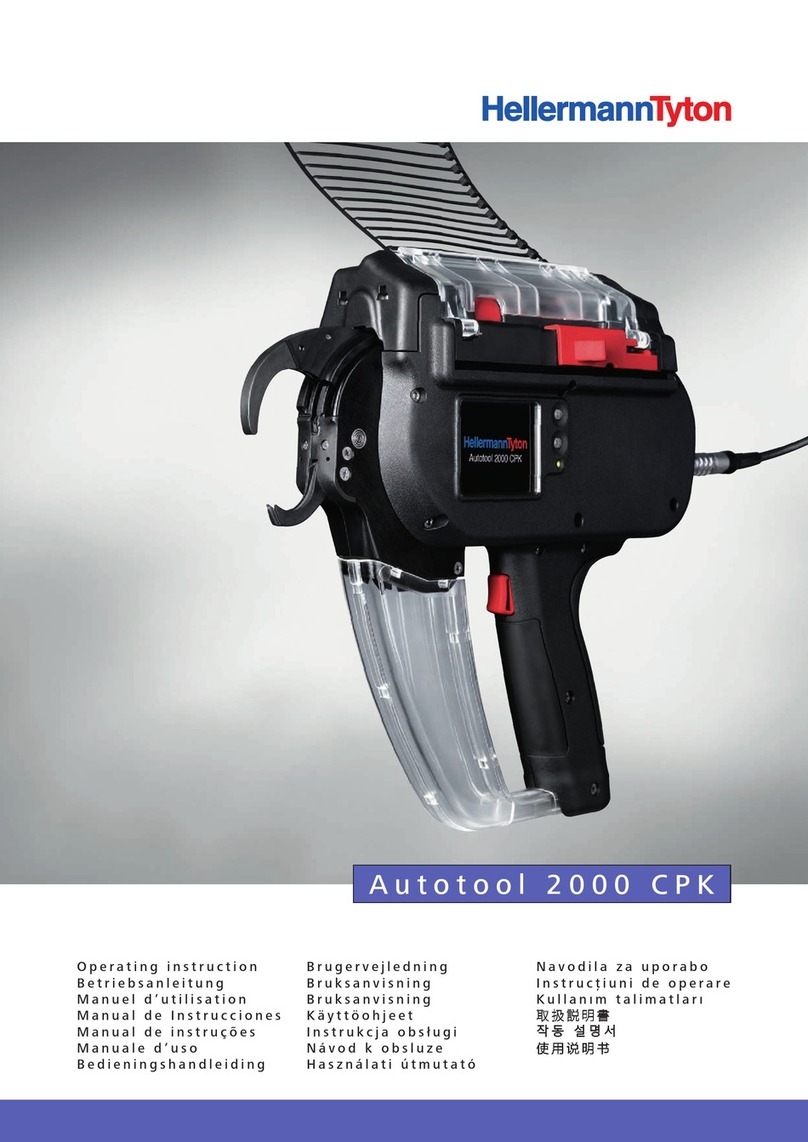 Hellermann Tyton Autotool 2000 CPK User manual