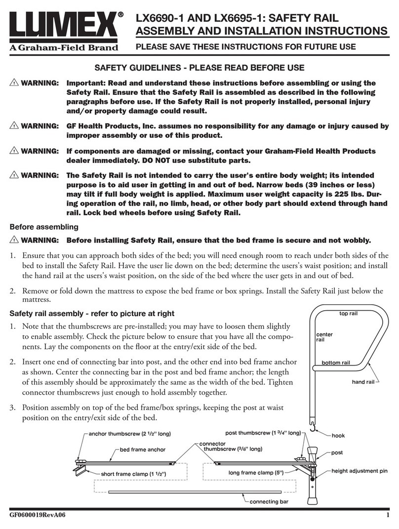 Graham Field LUMEX LX6690-1 Assembly and installation instructions