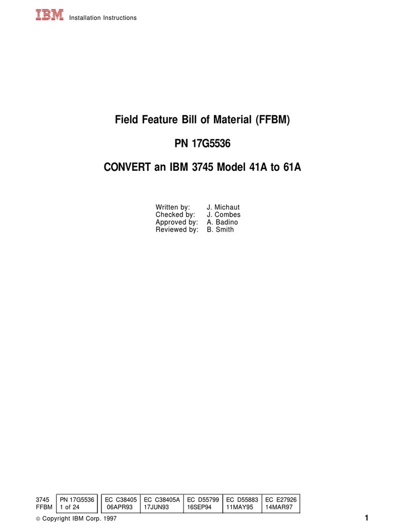 IBM 3745 Series installation instructions