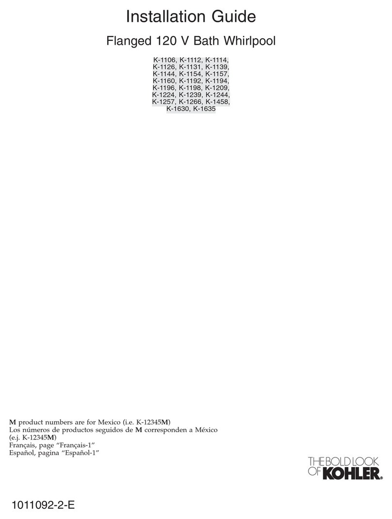 Kohler K-1106 User manual