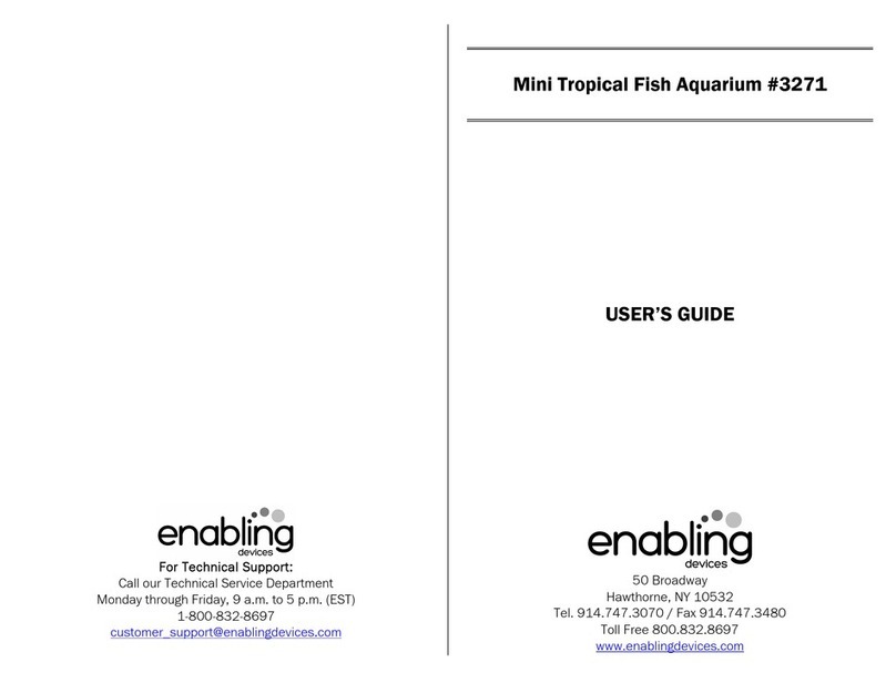 Enabling Devices Mini Tropical Fish Aquarium 3271 User manual