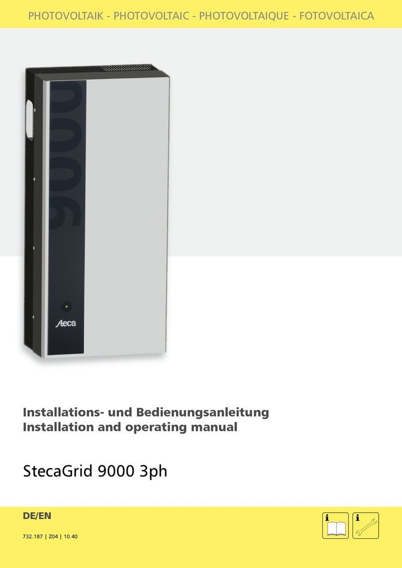 Aeca StecaGrid 9000 3ph Installation and operating manual