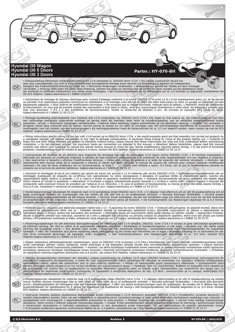 ECS Electronics HY-070-BH User manual ECS Electronics HY-070-BH User manual