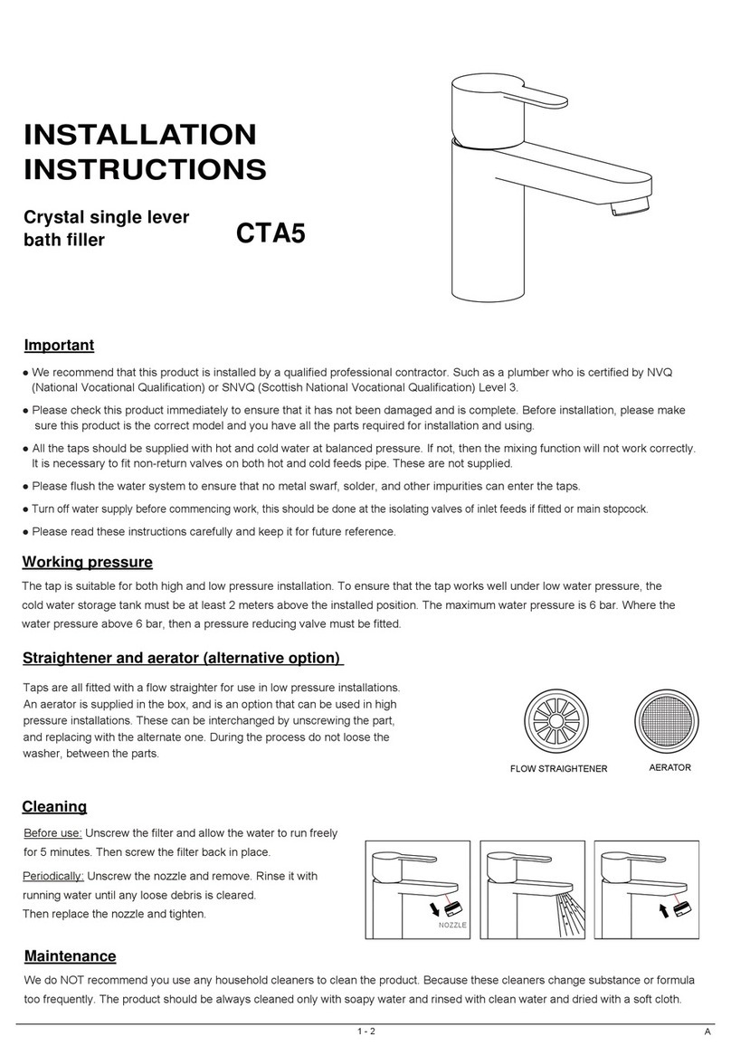 Clear Water CTA5 installation instructions