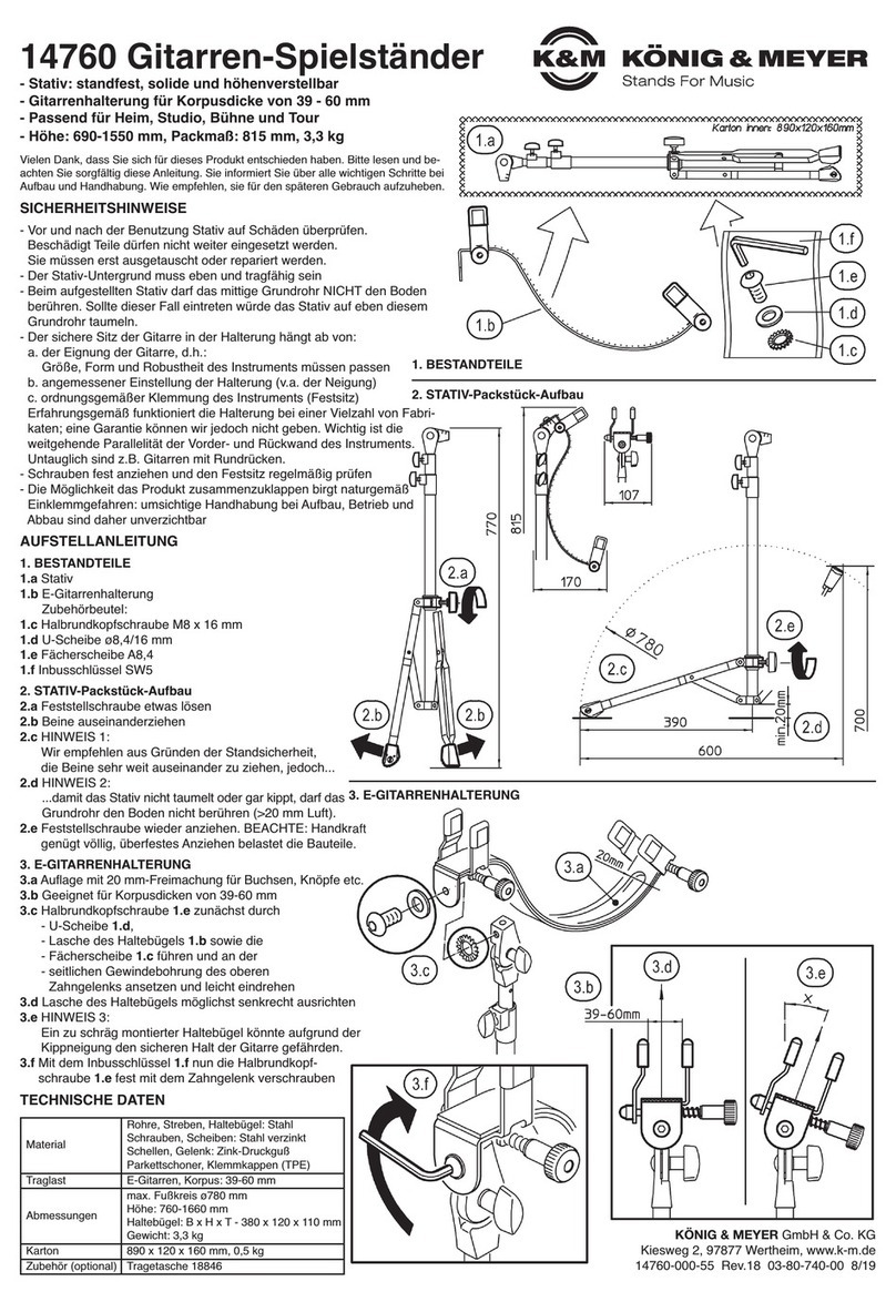 Konig & Meyer 14760 User manual