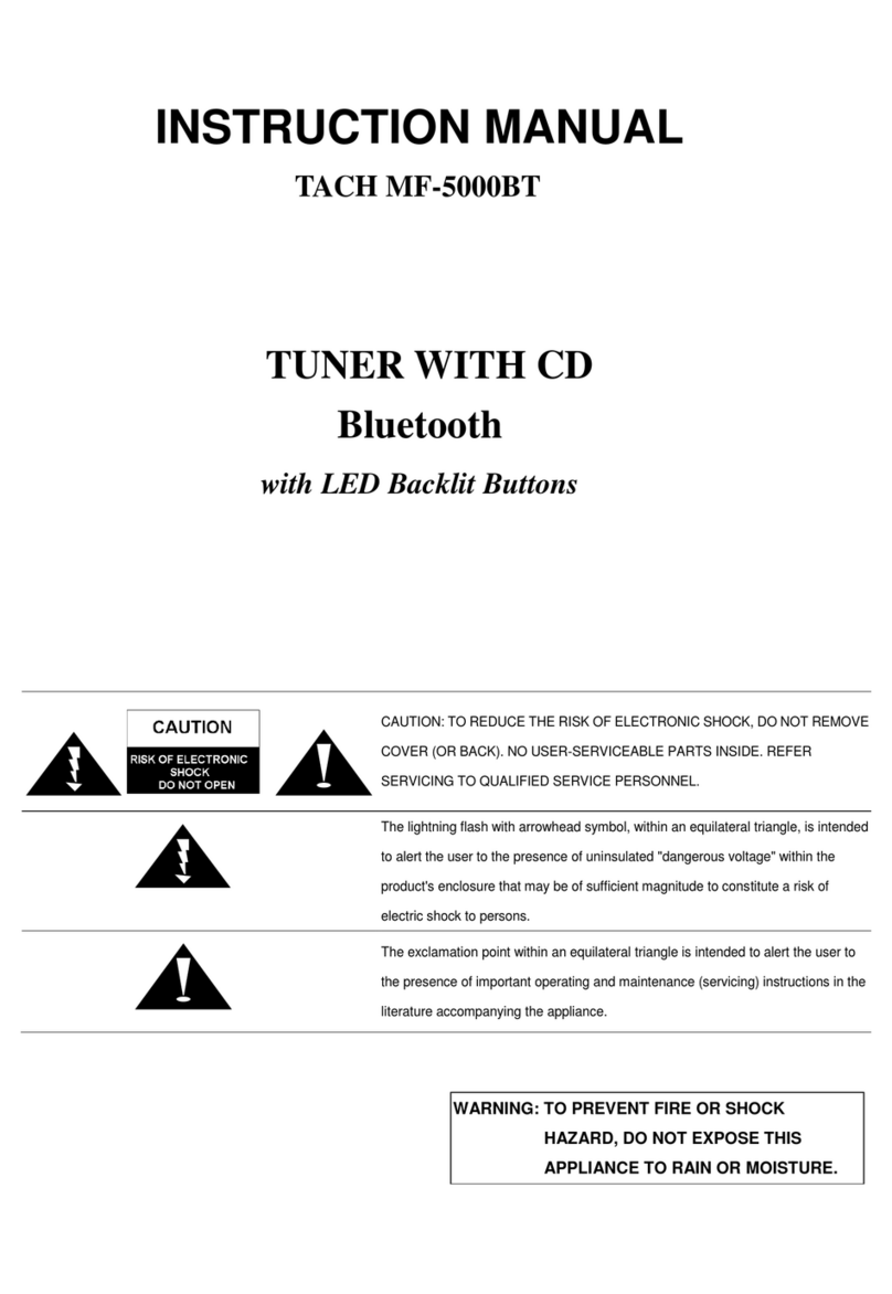 TACH MF-5000BT instruction manual