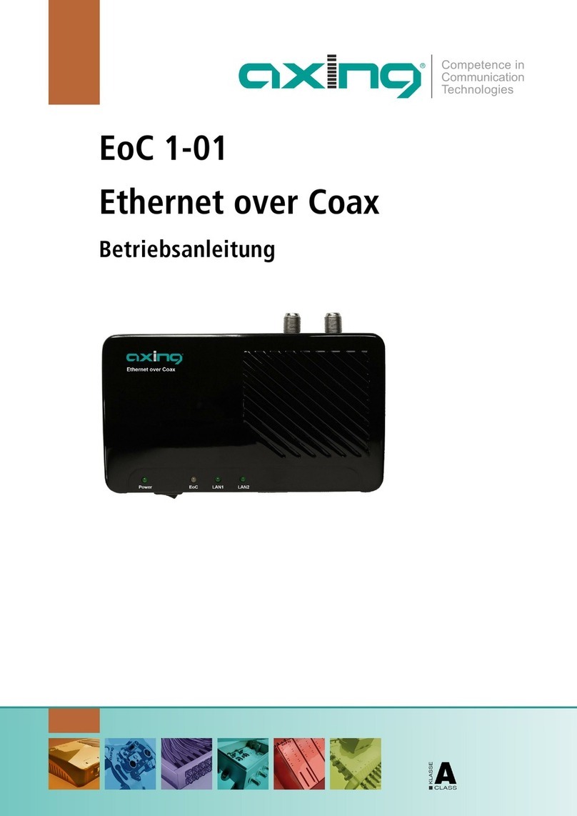 axing EoC 1-01 User manual