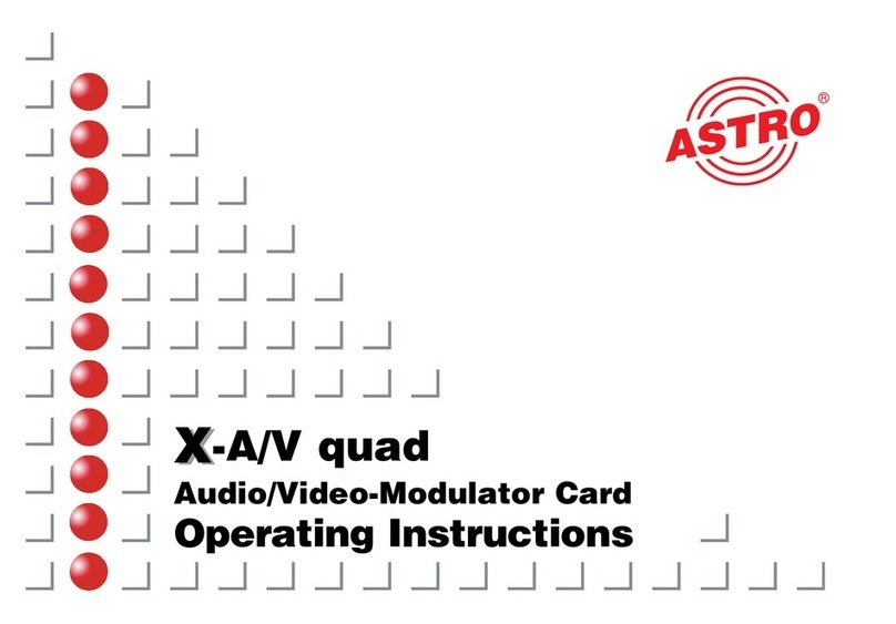 ASTRO XX-A/V quad operating instructions