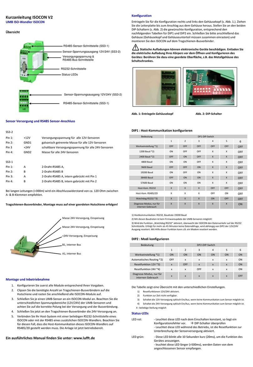 Lufft 8160.UISO Quick installation guide