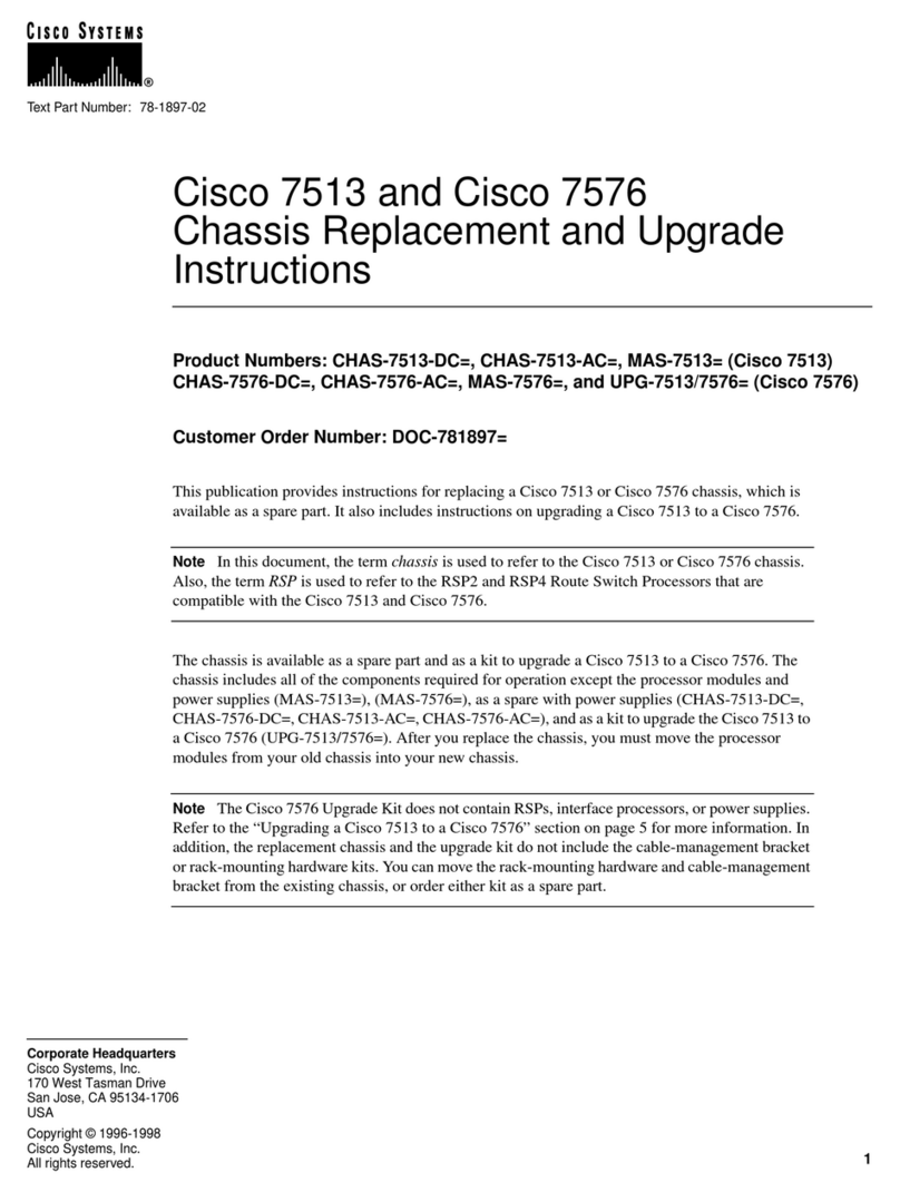 Cisco 7513 Series User manual