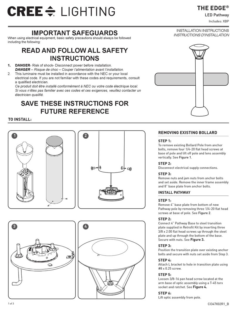 CREE LIGHTING EDGE Series User manual