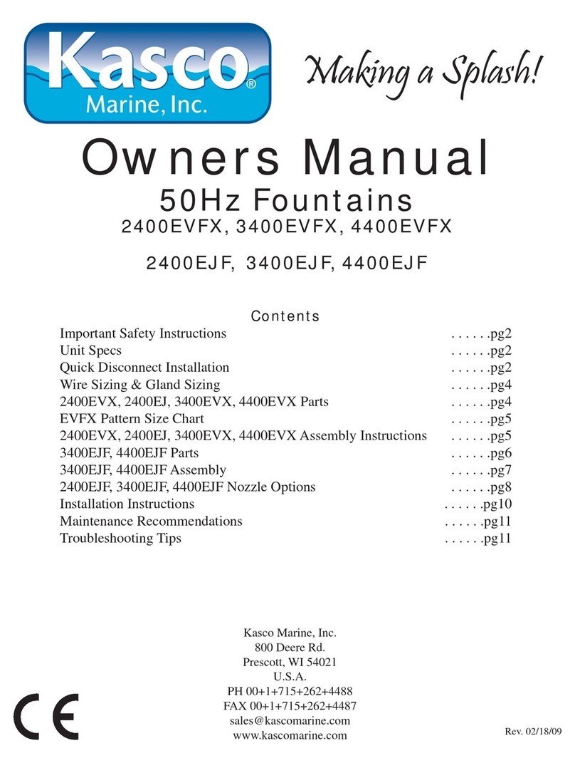Kasco 3400EVFX User manual