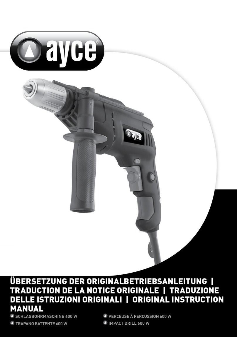 Ayce 1515 Original instruction manual