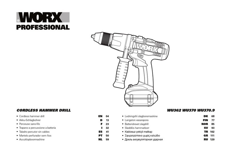 Worx Professional WU362 manual