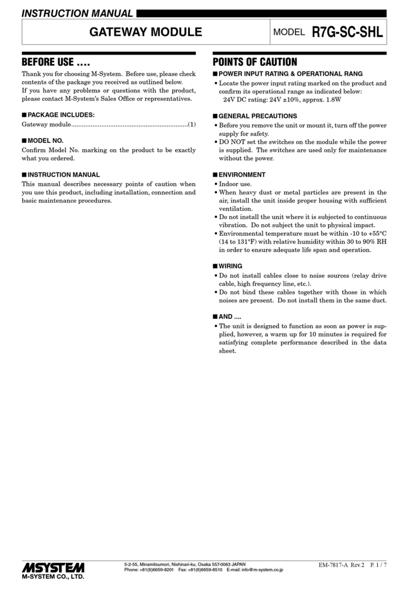 M-system R7G-SC-SHL User manual