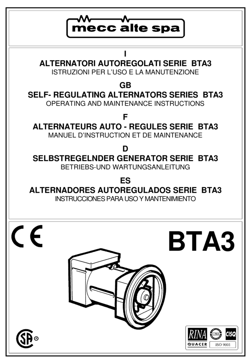 Mecc Alte spa BTA3 Series Manual