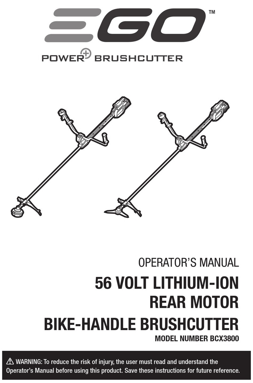 EGO BCX3800 User manual