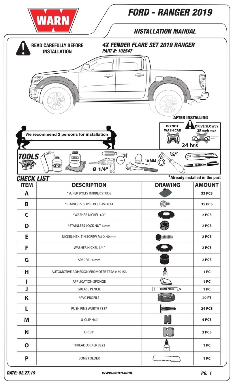 Warn 102547 User manual