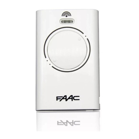 FAAC XT2 868 SLH User manual